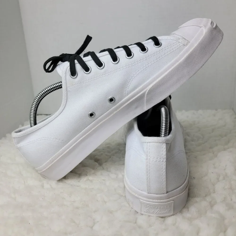 Converse x Jack Purcell Men's Low Top Sneaker Size 10.5 White Canvas Shoes - Picture 6 of 12
